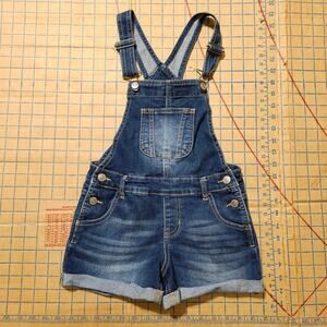Jordache girls denim overall shorts
